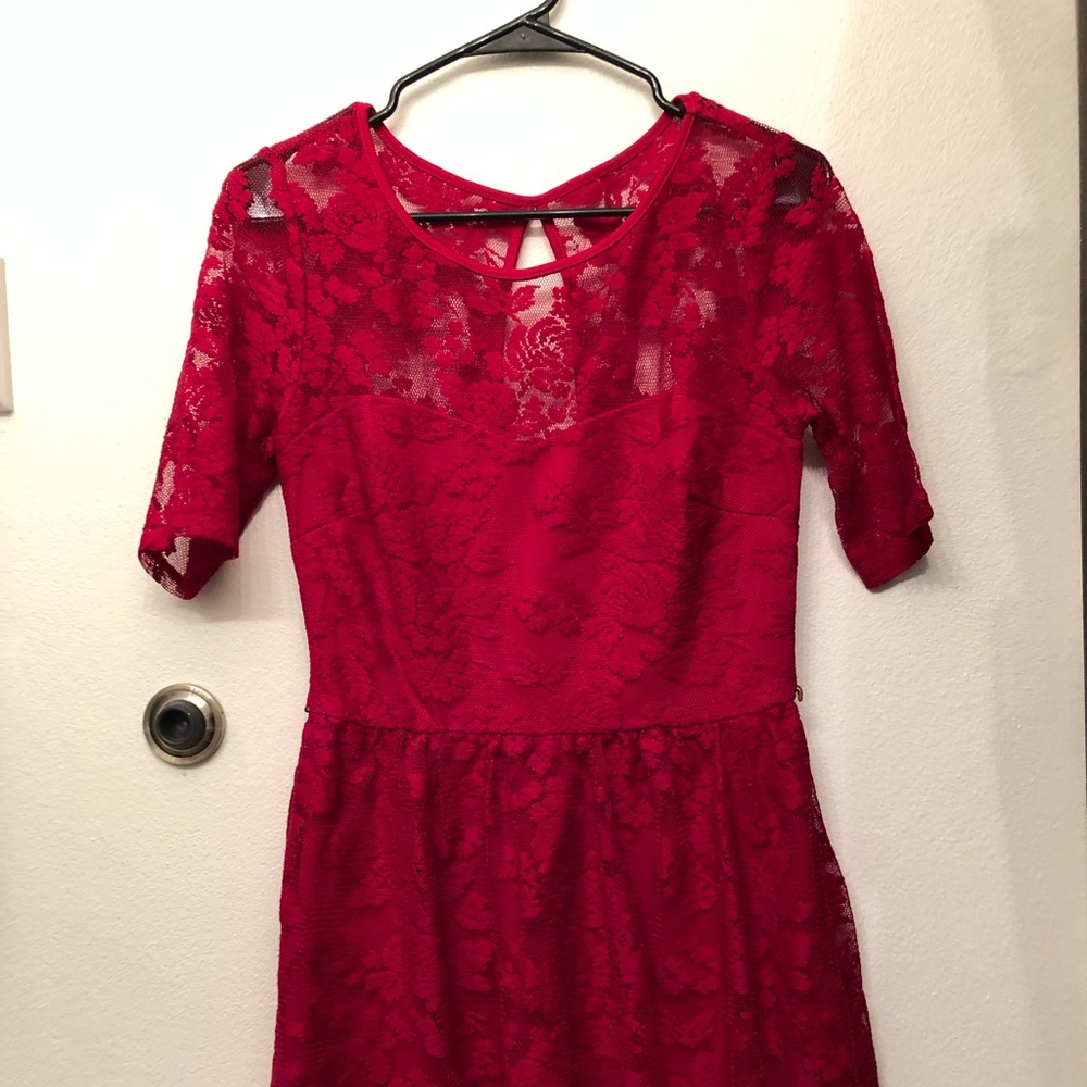 Red Lace Dress